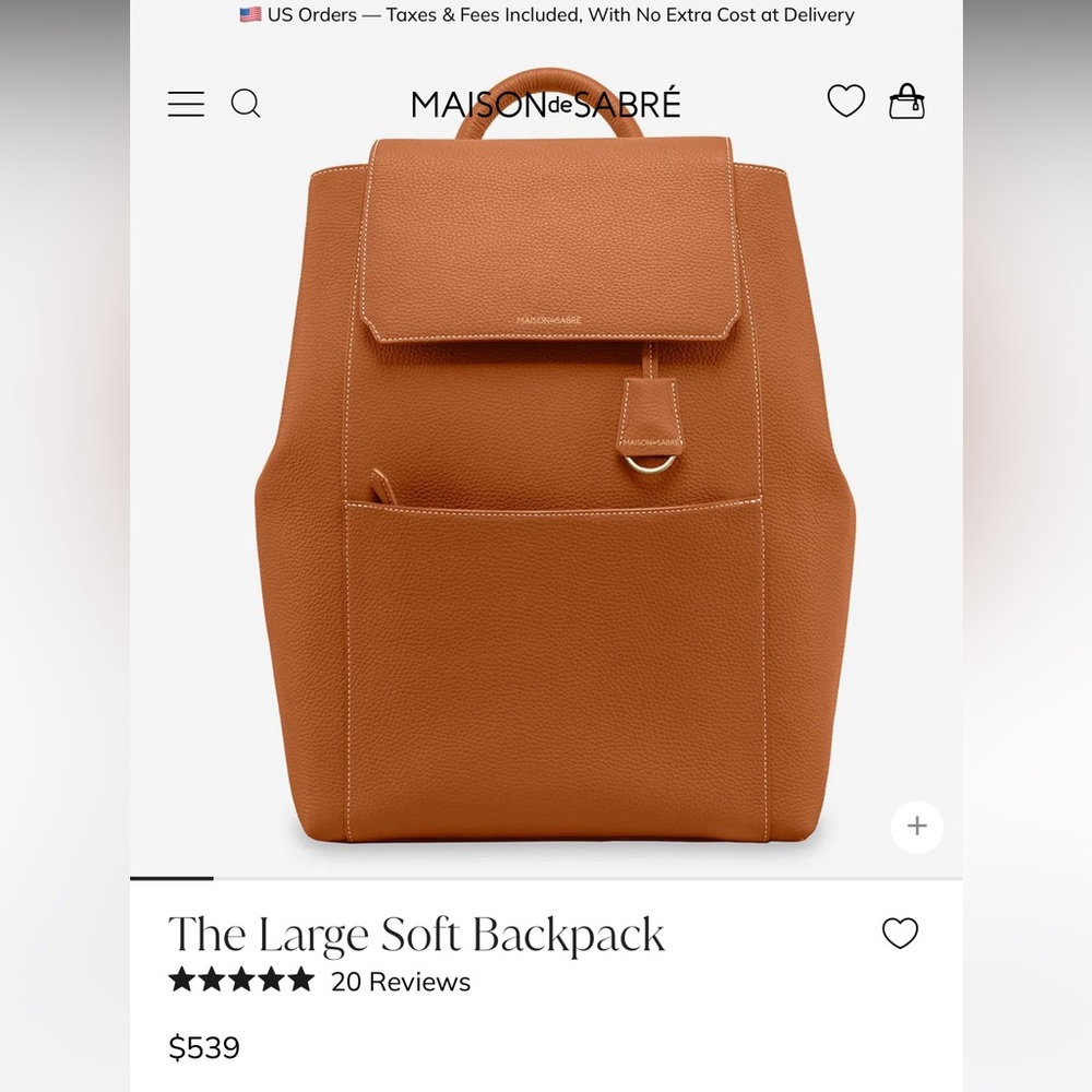 Like new! Maison De Sabre Large Backpack